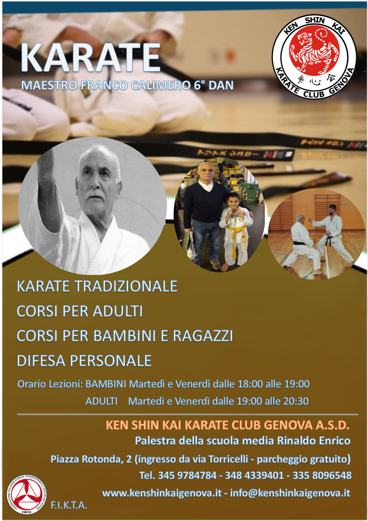 Sono aperte le iscrizioni al Ken Shin Kai Karate club di Genova